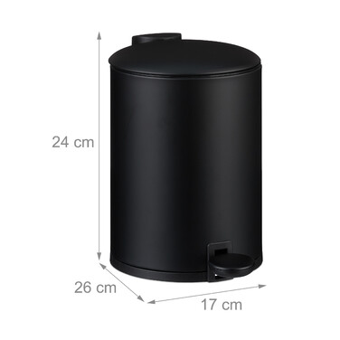 Relaxdays Trash Can 3 l Softclose