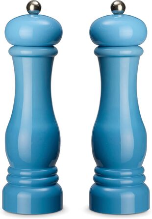 Набір для помелу спецій Echtwerk (2 шт.) - соляна та перечна млинки з ABS-пластику, керамічний механізм, ручна, блакитний, 21 см