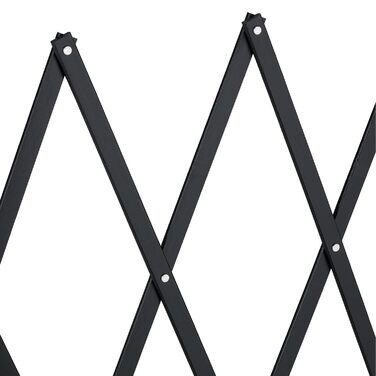 Захисний загороджувач для собак Relaxdays, висувний до 96 см, 48,5-60 см у висоту, чорний (XL)