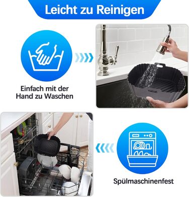 Стійка до високих температур підставка під фритюрницю, 48x30 см, силіконова килимок-підставка для Ninja, Cosori, Philips Airfryer, кухонна робоча поверхня, кавоварка