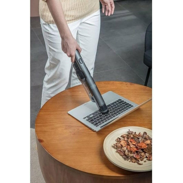 Пилосос ручний BLACK+DECKER Dustbuster Slim DVC320B21-QW 12V, акумуляторний, білий: компактний, потужний, з насадками
