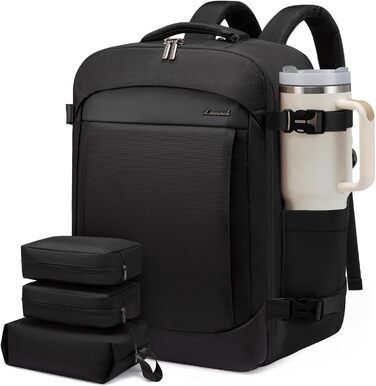 Рюкзак для подорожей LOVEVOOK, 17.3 дюйми, для ноутбука, чоловічий/жіночий, чорний