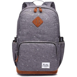 Жіночий рюкзак Kaukoo для студентів, ноутбука, подорожей. Сірий, універсальний розмір