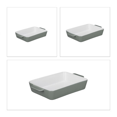 Relaxdays Set of 3 Casserole Dishes
