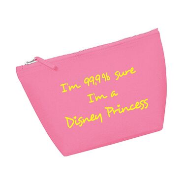 Косметичка RaketeBerlin 'I'm 99.9% sure I'm a Disney Princess', середня, бавовна, вінтажна блискавка, різні кольори