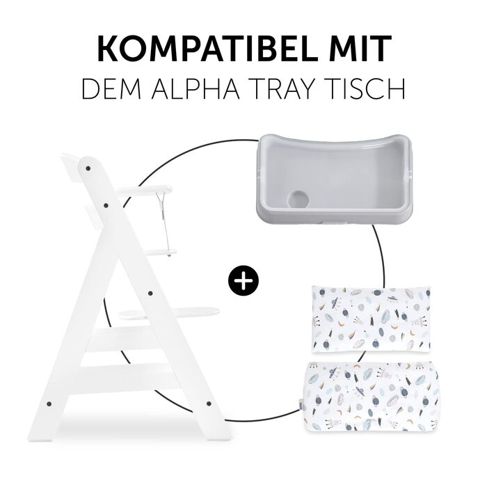Подушка для стільчика Hauck Disney Alpha+, Beta+, Arketa, сіра, машинне прання, зручне кріплення на липучці, Pooh Grey (Space)