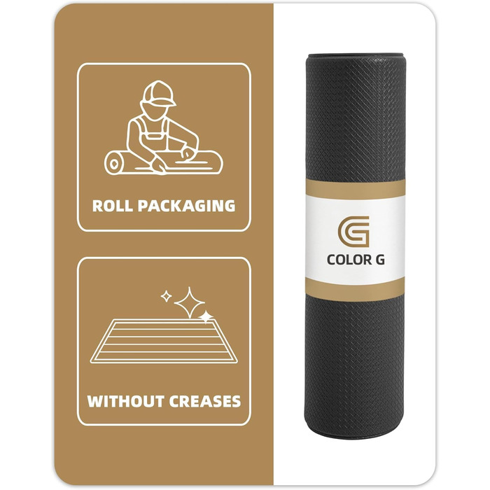 Килимок на кухню COLOR&GEOMETRY 44x150 см, неслизький, PVC, водо- та оліостійкий, з гумовою основою, для кухні, пральні, коридору (Чорний, 60x180 см, прямокутний)