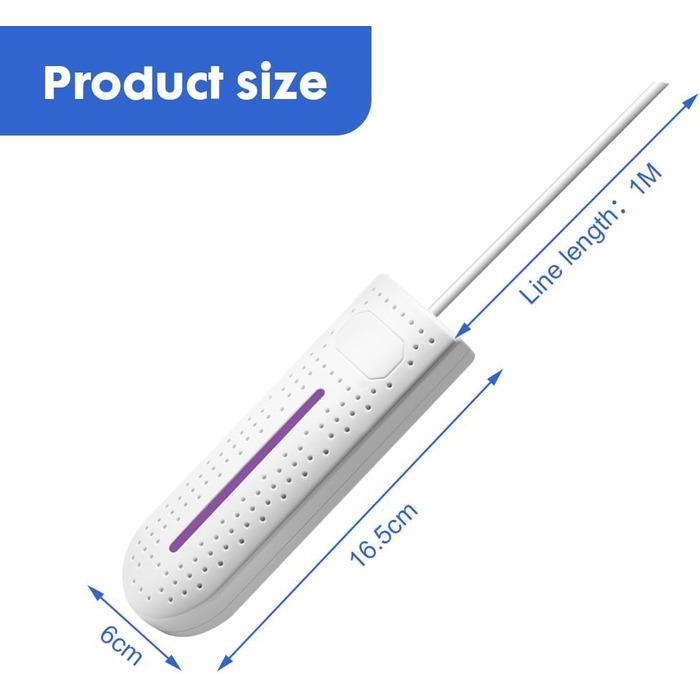 Електричний сушильник для взуття, портативний, 360° сушіння, антибактеріальний, для черевиків, рукавичок, шкарпеток