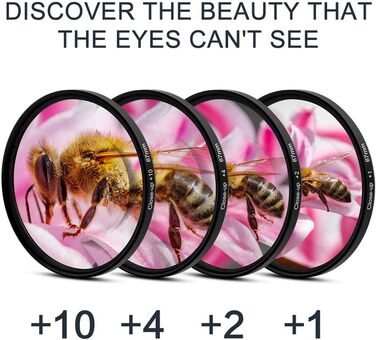 Набір фільтрів для об'єктива 67 мм Fotover: UV, CPL, поляризаційні, ND (ND2-ND400), насадки +1/+2/+4/+10, бленда, сіра карта, сумісний з DSLR камерами