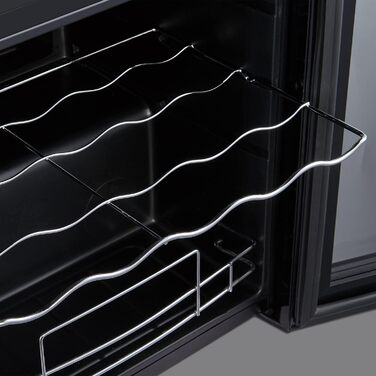 Витримайте вино з комфортом: Витриманий винний холодильник HEINRICHS 50L (18 пляшок) з LED-підсвіткою та сенсорним керуванням