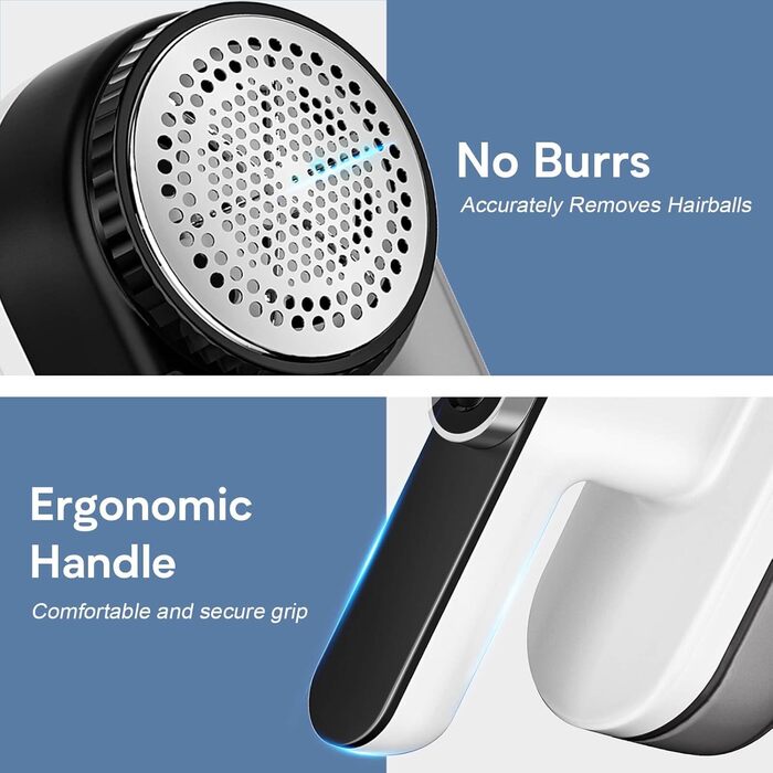 Машинка для видалення катишків HAPPHOOH з USB-зарядкою, 3 швидкості, LED-індикатор, для одягу та меблів