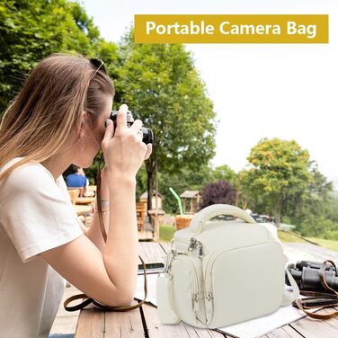 Сумка для камери Ainiv, DSLR/SLR, сумісна з Canon, Nikon, Sony, водонепроникна, зелена/бежева