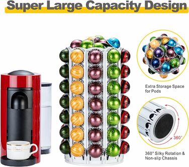Підставка для капсул Nespresso та кавових подушечок Vertuo, біла (100+ капсул) - Опуклий сад