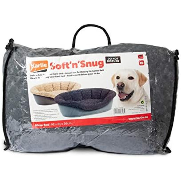 Karlie Bezug Pet Bed Cuddly Grey, Fits Domus 60 cm