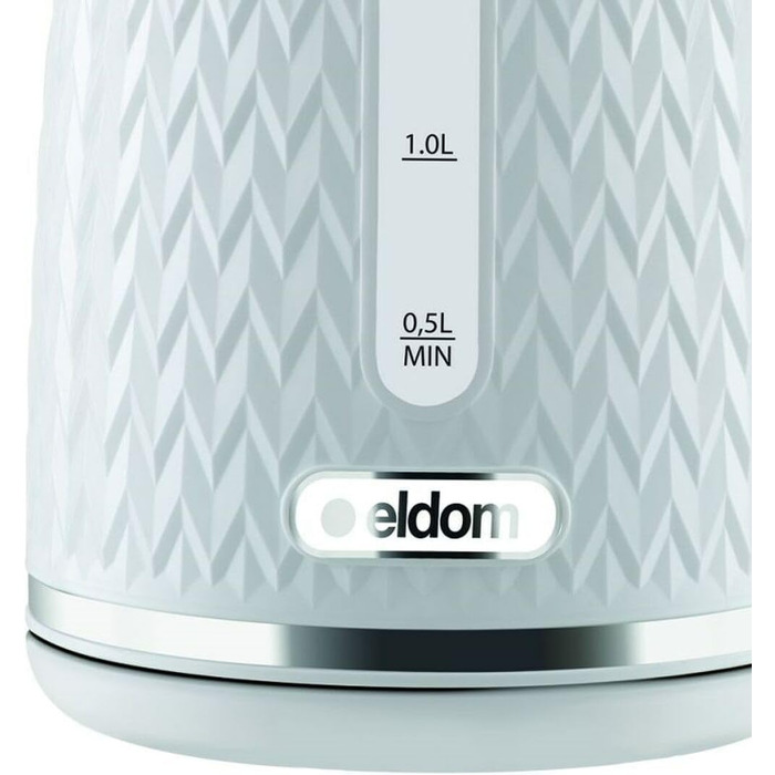 Електричний чайник Eldom C260 | 1.7 л | 2000 Вт | Ретро дизайн, білий | з індикатором рівня води