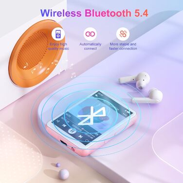MP3-плеєр Oilsky 128GB Bluetooth 5.4, 2.4
