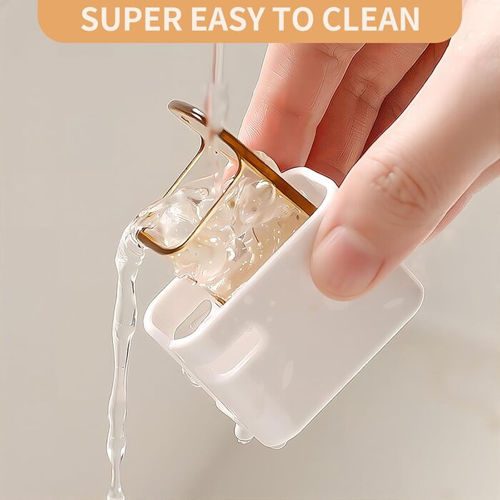 Настінний тримач для зубних щіток, для ванної кімнати, міцний самоклеючий тримач, органайзер для зубних щіток та головок, сірий, 2 шт.