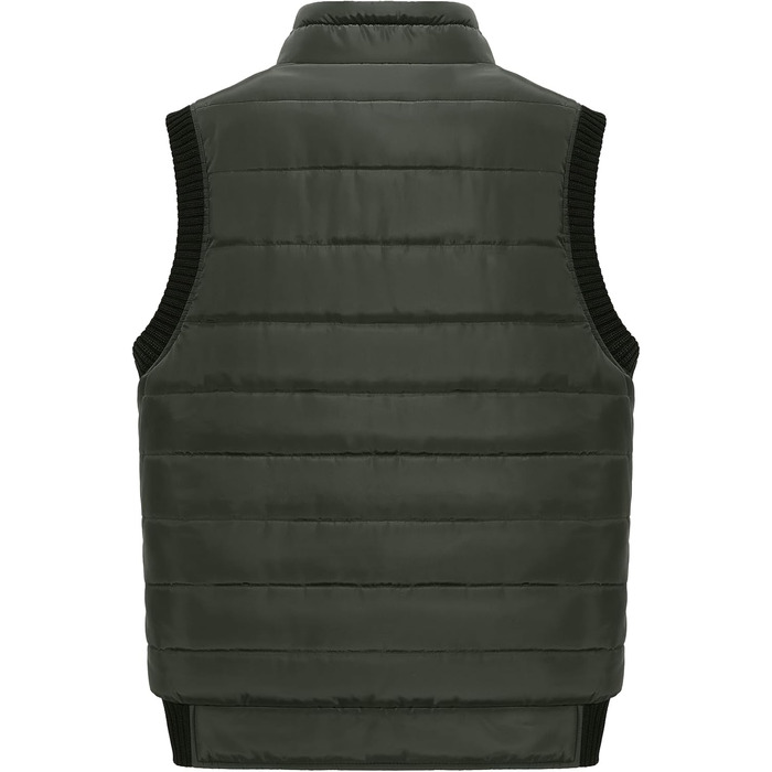 Чоловіча флісова жилетка з багатьма кишенями для риболовлі та відпочинку, тепла зимова жилетка з термо коміром, армійний колір (3XL)