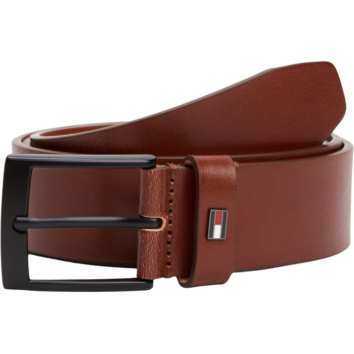 Чоловічий шкіряний ремінь Tommy Hilfiger (120 см, Колір: Когняк)