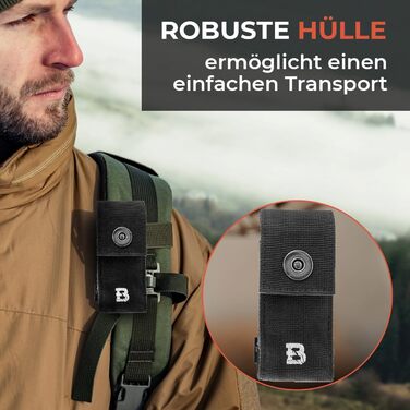 Багатофункціональний інструмент Solid Black 16-в-1: ніж для виживання, мультитул для туризму, кемпінгу та подарунок для чоловіків. Виготовлений з нержавіючої сталі, з бітами.