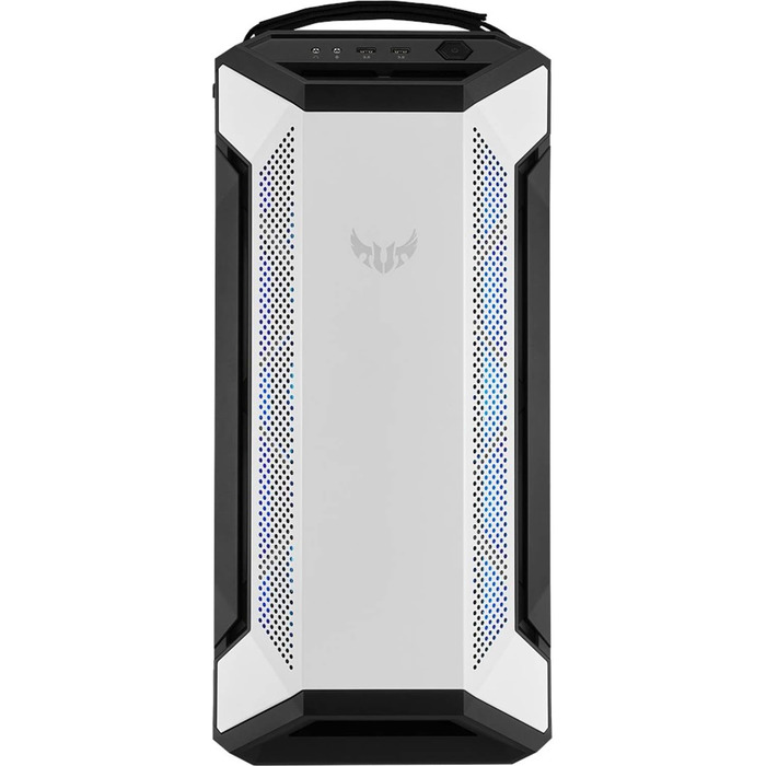 Корпус ПК ASUS TUF Gaming GT501 White Edition Mid-Tower для материнських плат EATX з 2x USB 3.1, сталевий каркас, 4 вентилятори, скло