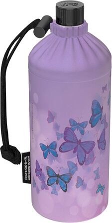 Emil Trinkflasche (drinking bottle) made of glass for girls & boys, insulated glass bottle for school, leisure, sports: Children & Parents Deer, 0.4l