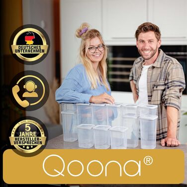 Набір контейнерів для зберігання продуктів [12 шт] Антрацит - Складні, економія місця для кухні, герметичні склянки для борошна, контейнери для їжі, Vorratsbehälter, коробочки для зберігання (Білий / Світло-сірий 6x 1000мл)