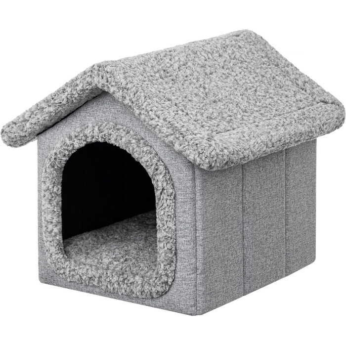 Будиночок для тварин: собачий/кітчий, сірий, 38x44x45 см
