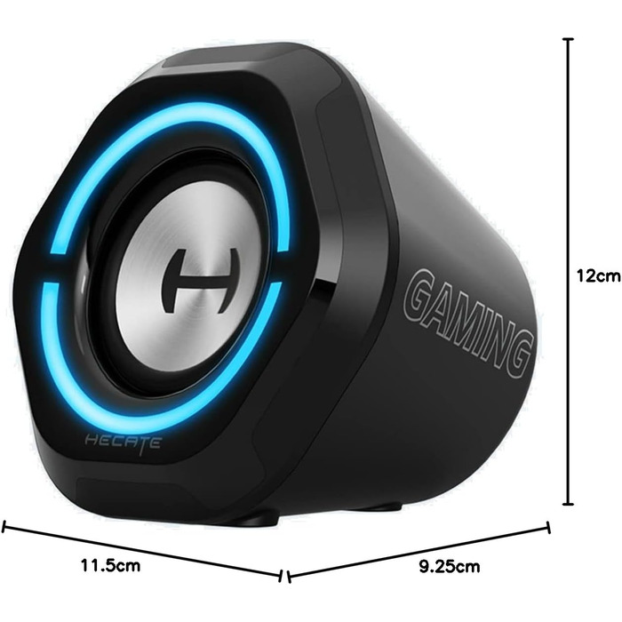 Edifier G2000 Bluetooth ігрова колонка з RGB-підсвічуванням та 3 режимами звучання. Підключення: Bluetooth, USB (звукова карта), 3.5mm jack. Чорний колір