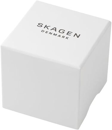 Жіночий наручний годинник Skagen Freja Lille, кварцовий механізм, сталевий або шкіряний ремінець, 26 мм, колір Sepia-gold