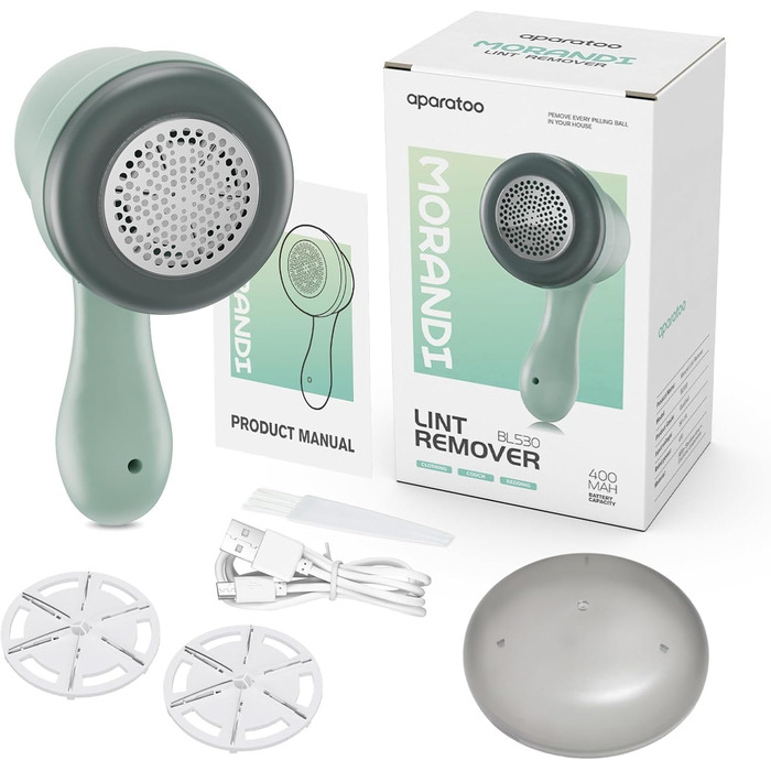 Електричний видалення ворсу для одягу та дому: USB-зарядка, 6-клинковий набір, для одягу, меблів, килимів