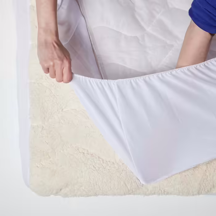 Homescapes Warmer Fleece Mattress Topper 90x200 cm, Cozy Plush Mattress Pad with Fitted Edges