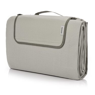 Плед для пікніка Meteor XXL водовідштовхувальний, термоізоляційний 175x200 см, бежевий - для пляжу, саду, кемпінгу