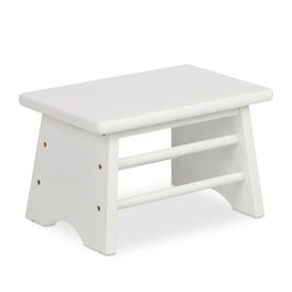 Relaxdays Bamboo Footrest - White