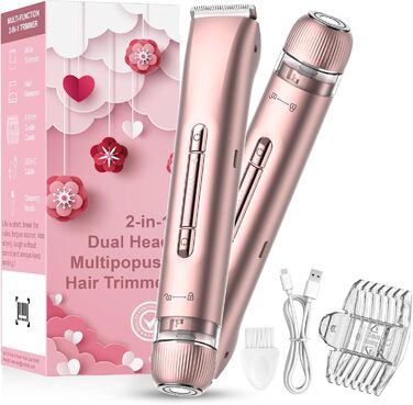 Електричний жіночий епілятор 2 в 1 з тримером, silky splash, Rose Gold, IPX7, з керамічними лезами