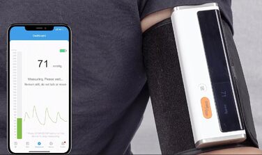 TIGA-MED Armfit Plus: тонометр на плече з Bluetooth, EKG-діагностика, монітор серцевого здоров'я, додаток для iOS та Android