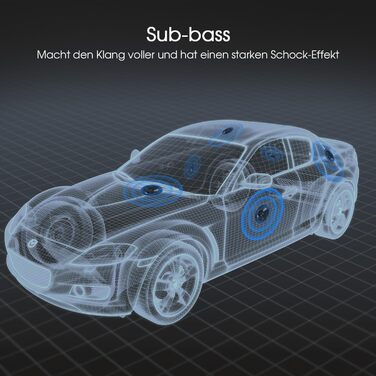 Автомобільна магнітола Bluetooth 5.0, FM/AM, 7 кольорів підсвічування, 1 DIN, стерео з 2 USB, AUX, MP3, підтримка iOS та Android, збереження 30 радіостанцій