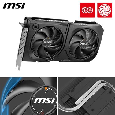 Відеокарта MSI GeForce RTX 5060 Ti Ventus 16G Shadow 2X OC Plus 8 ГБ GDDR7, PCIe 5.0