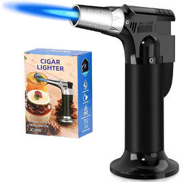 Фламбер (Royouzi) з блокуванням безпеки: регульований, наповнюваний, для приготування Crème brûlée, грилю, приготування їжі, кемпінгу