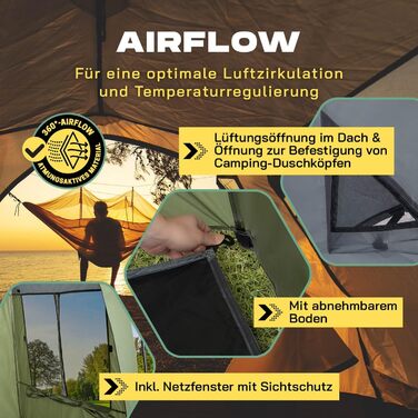 LUMALAND Преміум душова кабіна | Намет для туалету для внутрішнього та зовнішнього використання | Мобільний переодягальний та складський намет | Намет для фотографії тварин | Ідеально для кемпінгу, фестивалів та риболовлі | Водонепроникний та вітростійкий