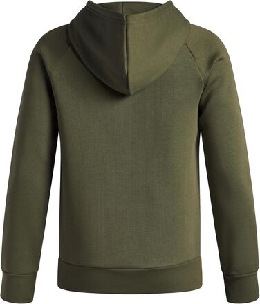 Толстовка з капюшоном Under Armour Rival Fleece для хлопчиків, чорний (122-128, Marine Od Green / White)