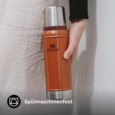 Термос Stanley Classic Legendary 750 мл, зелений (Hammertone Clay), нержавіюча сталь, BPA-Free, для гарячих та холодних напоїв