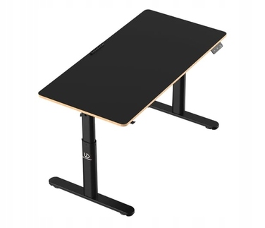 Ігровий стіл Ultradesk Pulsar 120 см, чорний, з електричним регулюванням висоти