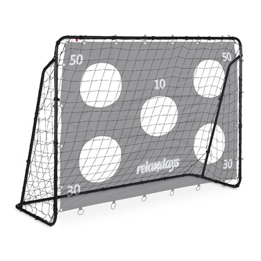 Relaxdays Black Football Goal with Goal Post