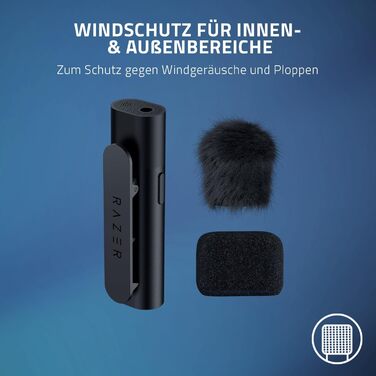 Razer Seiren X для PlayStation - USB конденсаторний мікрофон для стрімінгу PS4/PS5 (чорно-синій). З амортизатором, суперкардіоїда, кнопка вимкнення звуку