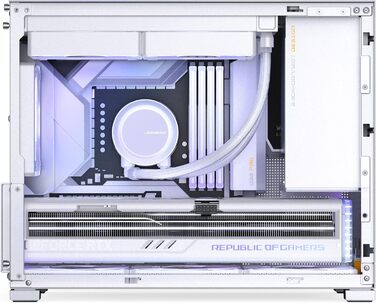 Корпус для ПК Jonsbo D32 PRO білий – компактний mATX з підключенням ззаду, скляна панель, фільтри проти пилу та висока продуктивність охолодження