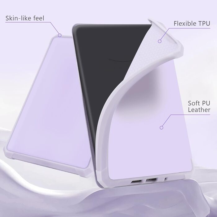 Чохол для Kindle Paperwhite 7' (2024/2025) Signature Edition, Pearl Purple: Легкий, водостійкий, з магнітним закриттям