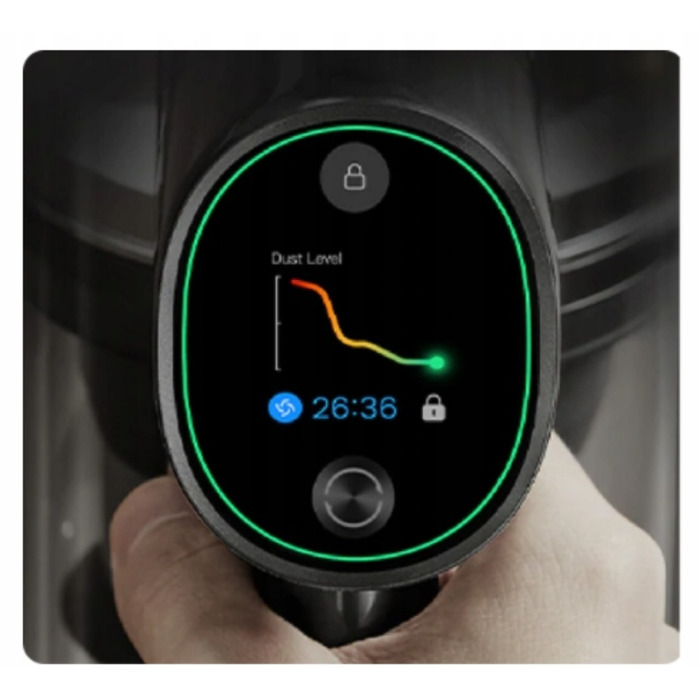 Вертикальний бездротовий пилосос Dreame 2в1 з LED-підсвіткою, Smart-двигуном, сріблястий/сірий