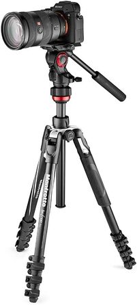 Штатив Manfrotto Befree Live для відеозйомки з відео-головкою, для DSLR, беззеркальних та відеокамер, штатив з алюмінію