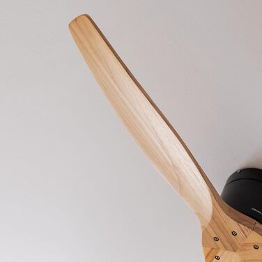 Вентилятор стельовий Cecotec EnergySilence Aero 5500 Aqua IronDarkWood Connected, DC мотор 40W, Wi-Fi, для дому та вулиці, 3 лопаті, 6 швидкостей, металік та темно-коричневий